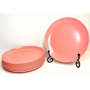 Vintage Marcrest Melmac Melamine Pink Lot of 9 Plates